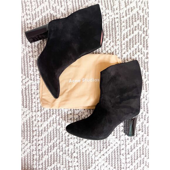Acne Studios Shoes Suede Leather Boots - Picture 1 of 11